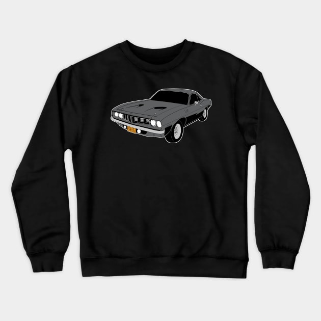 Phantasm - Jody Pearson's 1971 Plymouth 'Cuda Crewneck Sweatshirt by HellraiserDesigns